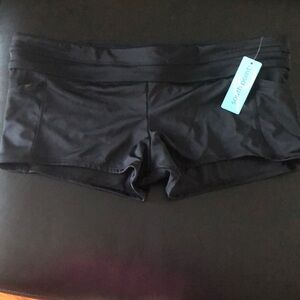 NWT Athletic Black Women's Swim Shorts